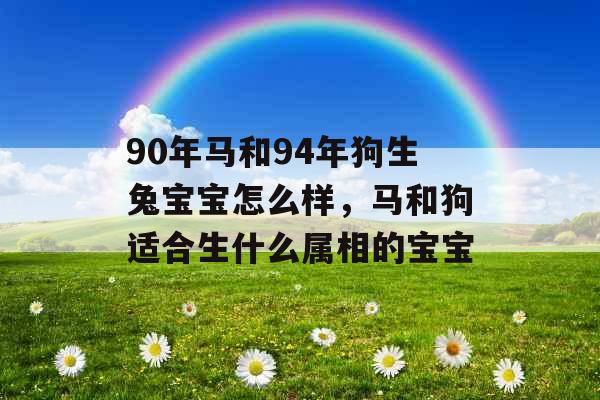 90年马和94年狗生兔宝宝怎么样，马和狗适合生什么属相的宝宝