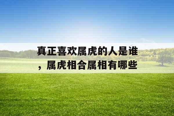真正喜欢属虎的人是谁，属虎相合属相有哪些