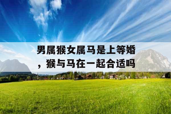 男属猴女属马是上等婚,猴与马在一起合适吗 男属猴女属马是上等婚,猴与马在一起合适吗