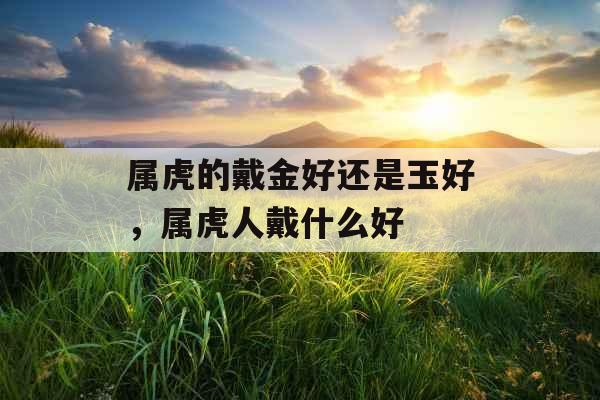 属虎的戴金好还是玉好,属虎人戴什么好 属虎的戴金好还是玉好,属虎人戴什么好