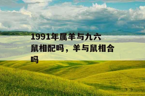 1991年属羊与九六鼠相配吗，羊与鼠相合吗