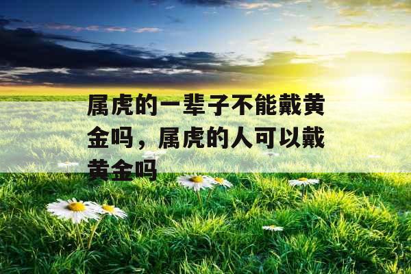 属虎的一辈子不能戴黄金吗,属虎的人可以戴黄金吗 属虎的一辈子不能戴黄金吗,属虎的人可以戴黄金吗