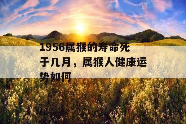 1956属猴的寿命死于几月，属猴人健康运势如何