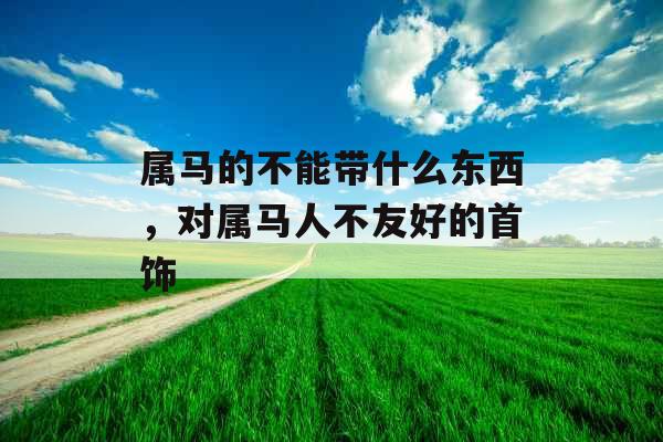 属马的不能带什么东西,对属马人不友好的首饰 属马的不能带什么东西,对属马人不友好的首饰