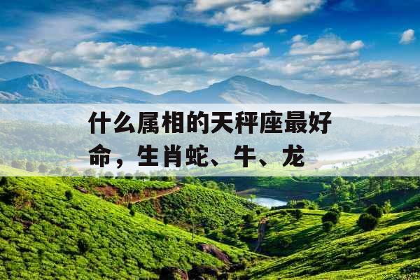什么属相的天秤座最好命,生肖蛇、牛、龙 什么属相的天秤座最好命,生肖蛇、牛、龙