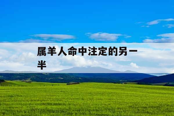 属羊人命中注定的另一半