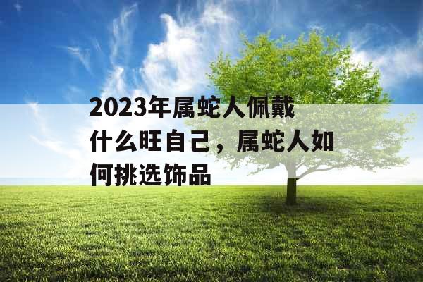 2023年属蛇人佩戴什么旺自己,属蛇人如何挑选饰品 2023年属蛇人佩戴什么旺自己,属蛇人如何挑选饰品