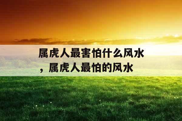 属虎人最害怕什么风水,属虎人最怕的风水