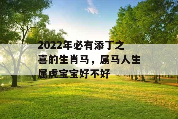 2022年必有添丁之喜的生肖马，属马人生属虎宝宝好不好