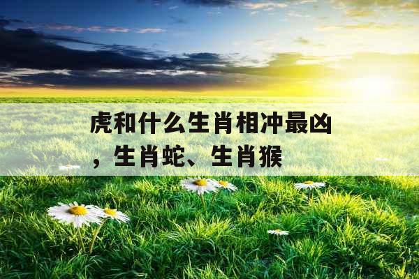 虎和什么生肖相冲最凶，生肖蛇、生肖猴
