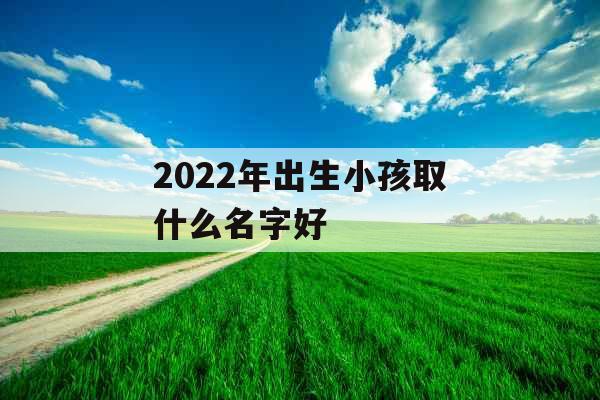 2022年出生小孩取什么名字好