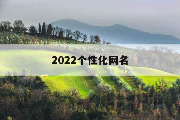 2022个性化网名