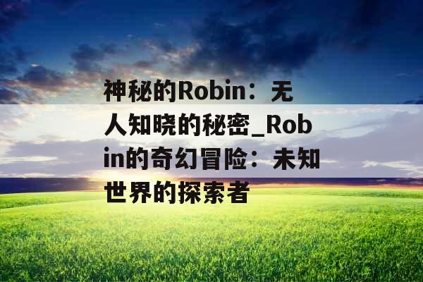 神秘的Robin：无人知晓的秘密_Robin的奇幻冒险：未知世界的探索者