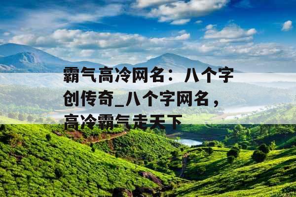 霸气高冷网名：八个字创传奇_八个字网名，高冷霸气走天下