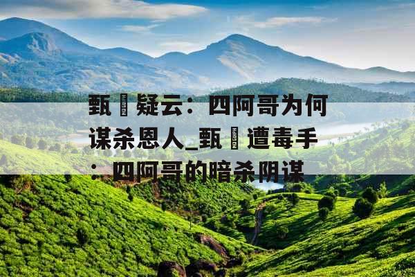 甄嬛疑云：四阿哥为何谋杀恩人_甄嬛遭毒手：四阿哥的暗杀阴谋