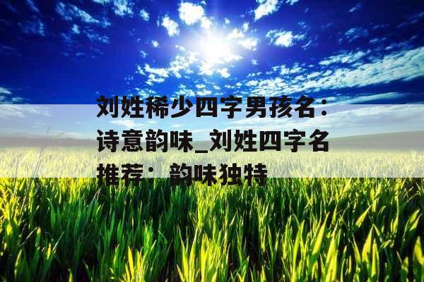 刘姓稀少四字男孩名：诗意韵味_刘姓四字名推荐：韵味独特