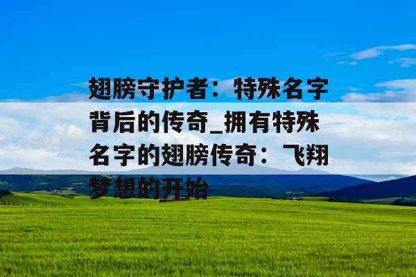 翅膀守护者：特殊名字背后的传奇_拥有特殊名字的翅膀传奇：飞翔梦想的开始