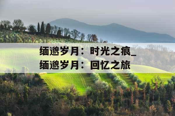 缅邈岁月：时光之痕_缅邈岁月：回忆之旅