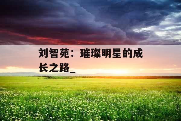 刘智苑：璀璨明星的成长之路_