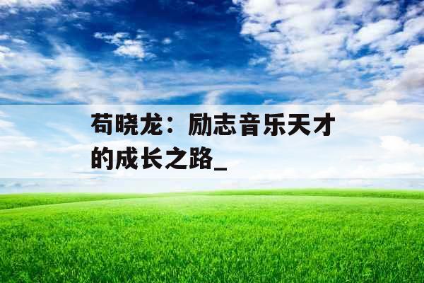 苟晓龙：励志音乐天才的成长之路_