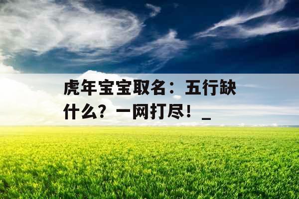 虎年宝宝取名：五行缺什么？一网打尽！_