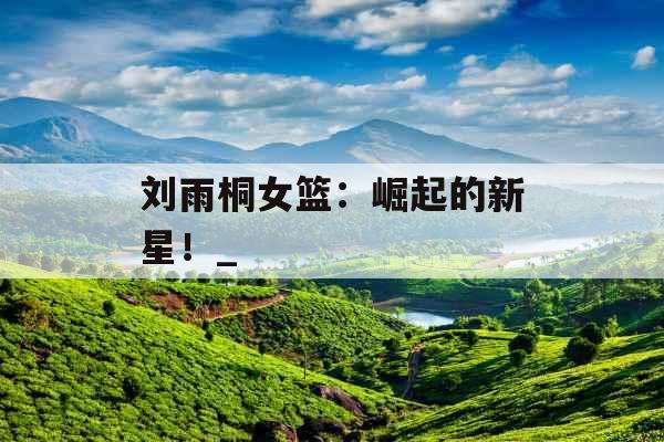 刘雨桐女篮：崛起的新星！_
