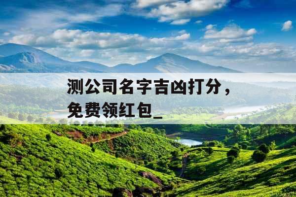 测公司名字吉凶打分，免费领红包_