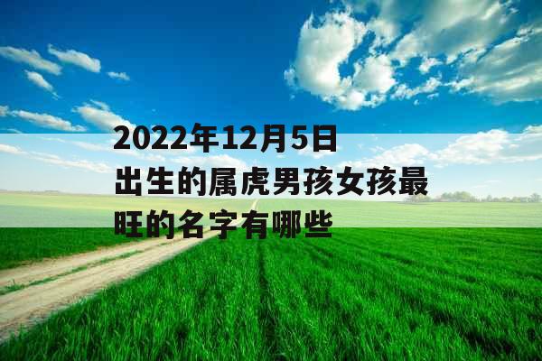 2022年12月5日出生的属虎男孩女孩最旺的名字有哪些 2022年12月5日出生的属虎男孩女孩最旺的名字有哪些
