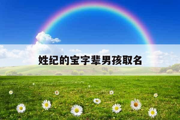 姓纪的宝字辈男孩取名