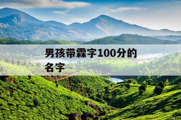 男孩带霖字100分的名字