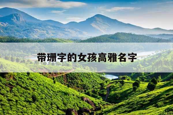 带珊字的女孩高雅名字