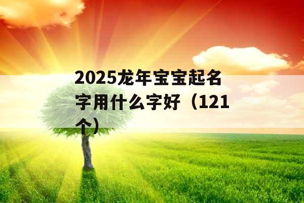 2025龙年宝宝起名字用什么字好(121个) 2025龙年宝宝起名字用什么字好(121个)